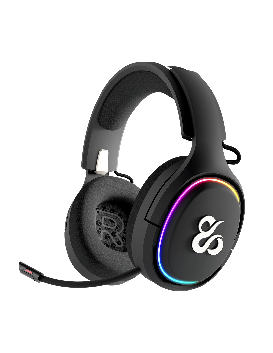 Newskill Aton Black, Auriculares Gaming Inalámbricos RGB, 2.4Ghz, Bluetooth 5.0