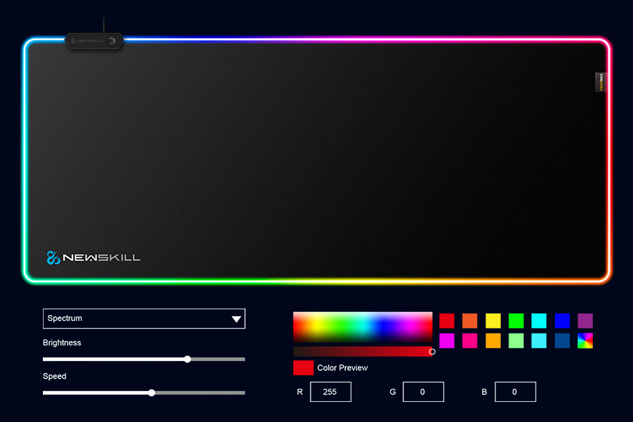 alfombrilla gaming RGB