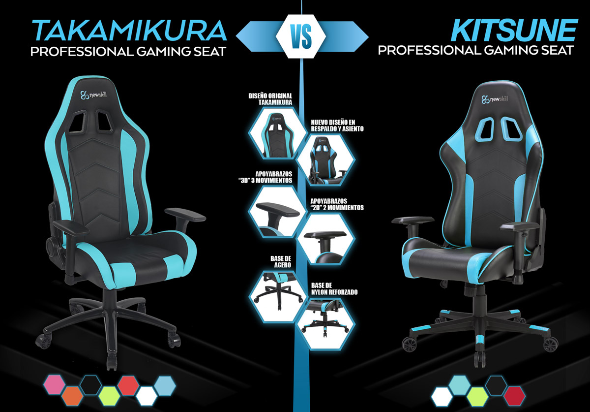 sillas gaming comparativa takamikura kitsune