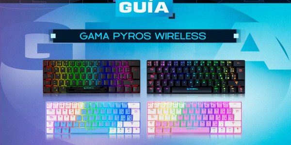 Gama de teclado Pyros 60% wireless