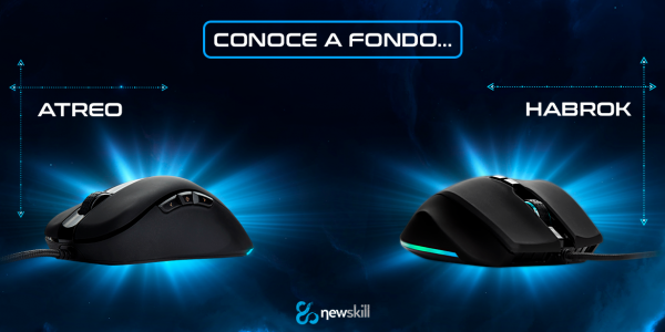 The new rgb gaming mice from Newskill: Habrok and Atreo have arrived