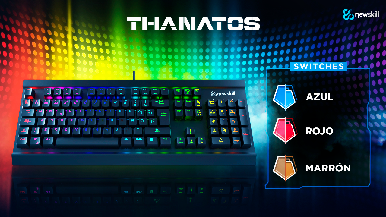 Thanatos arrives, the new RGB keyboard from Newskill